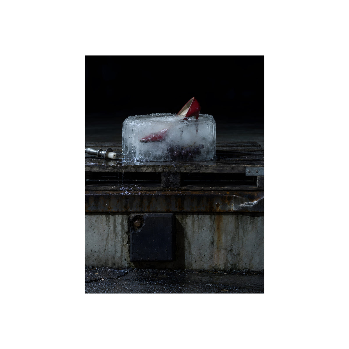 "The Red Heel Standing Out": A Garabaggio Fine Art Print