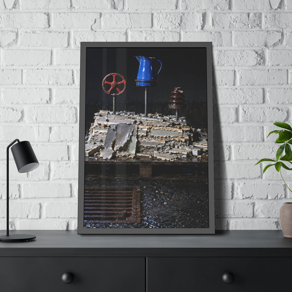 "What the Block Gave Back": A Garabaggio Framed Print