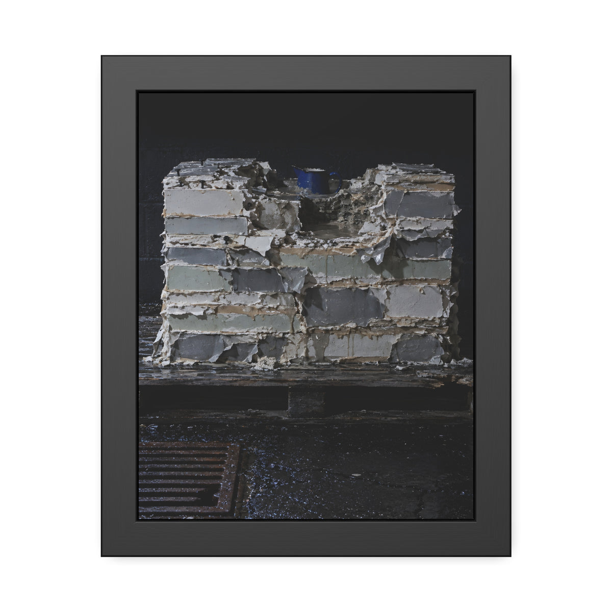 "The Blue Rim": A Garabaggio Framed Print