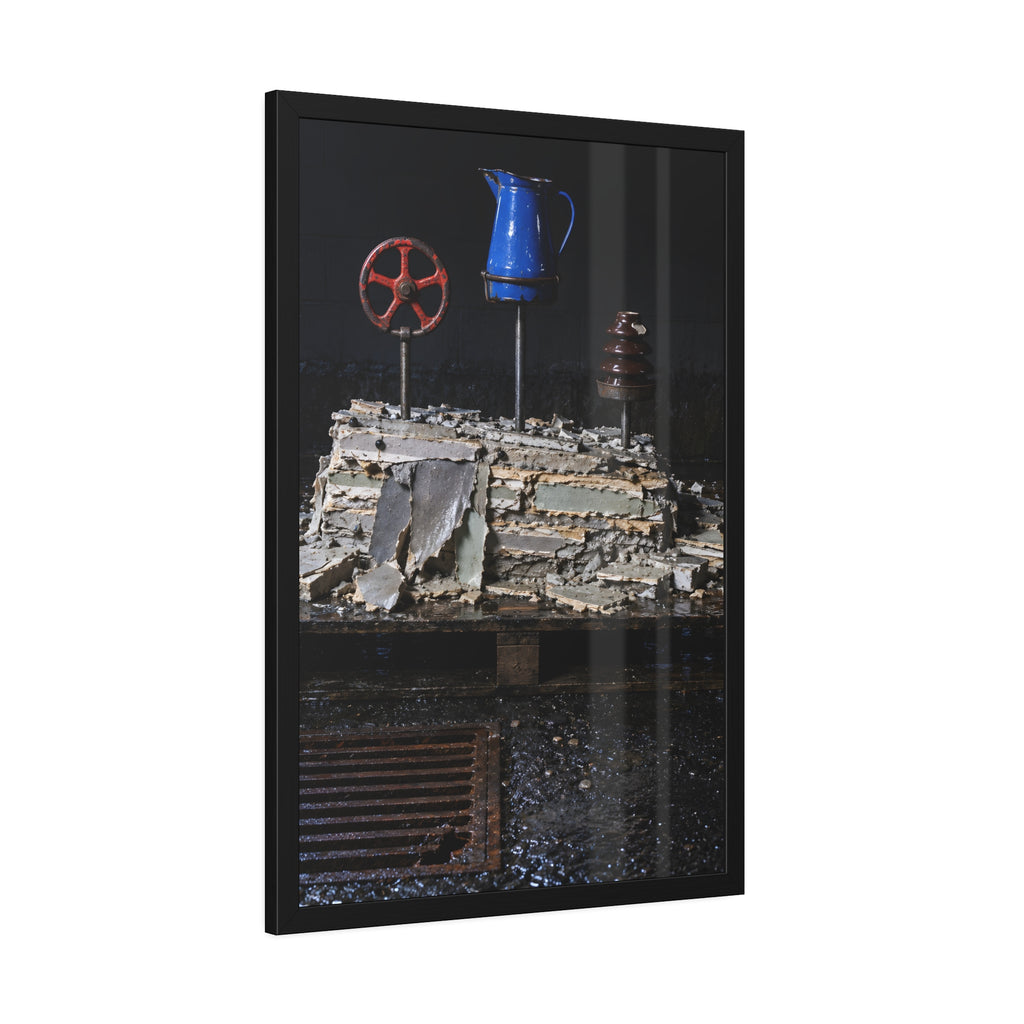 "What the Block Gave Back": A Garabaggio Framed Print