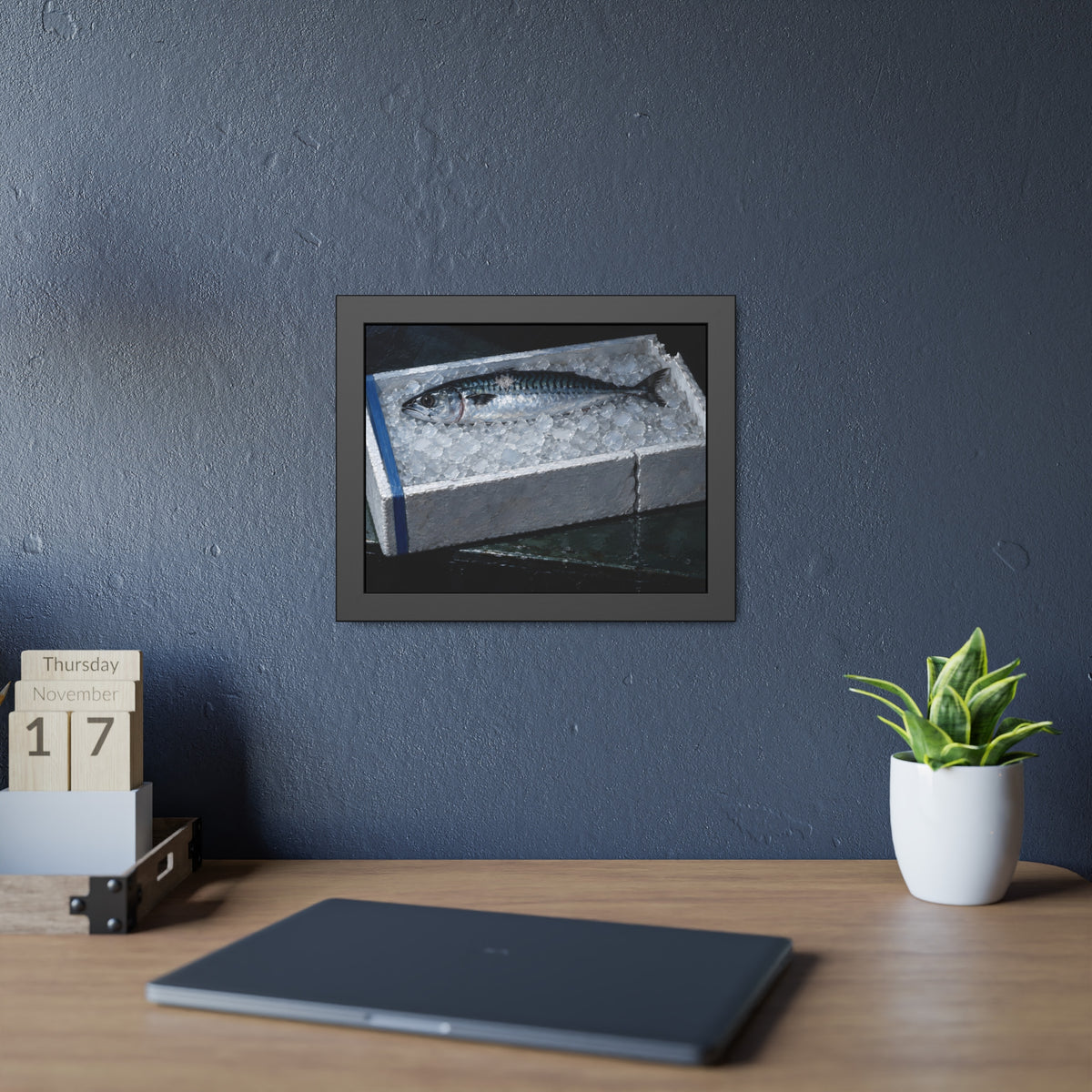 "The Ice Level With the Rim": A Garabaggio Framed Print