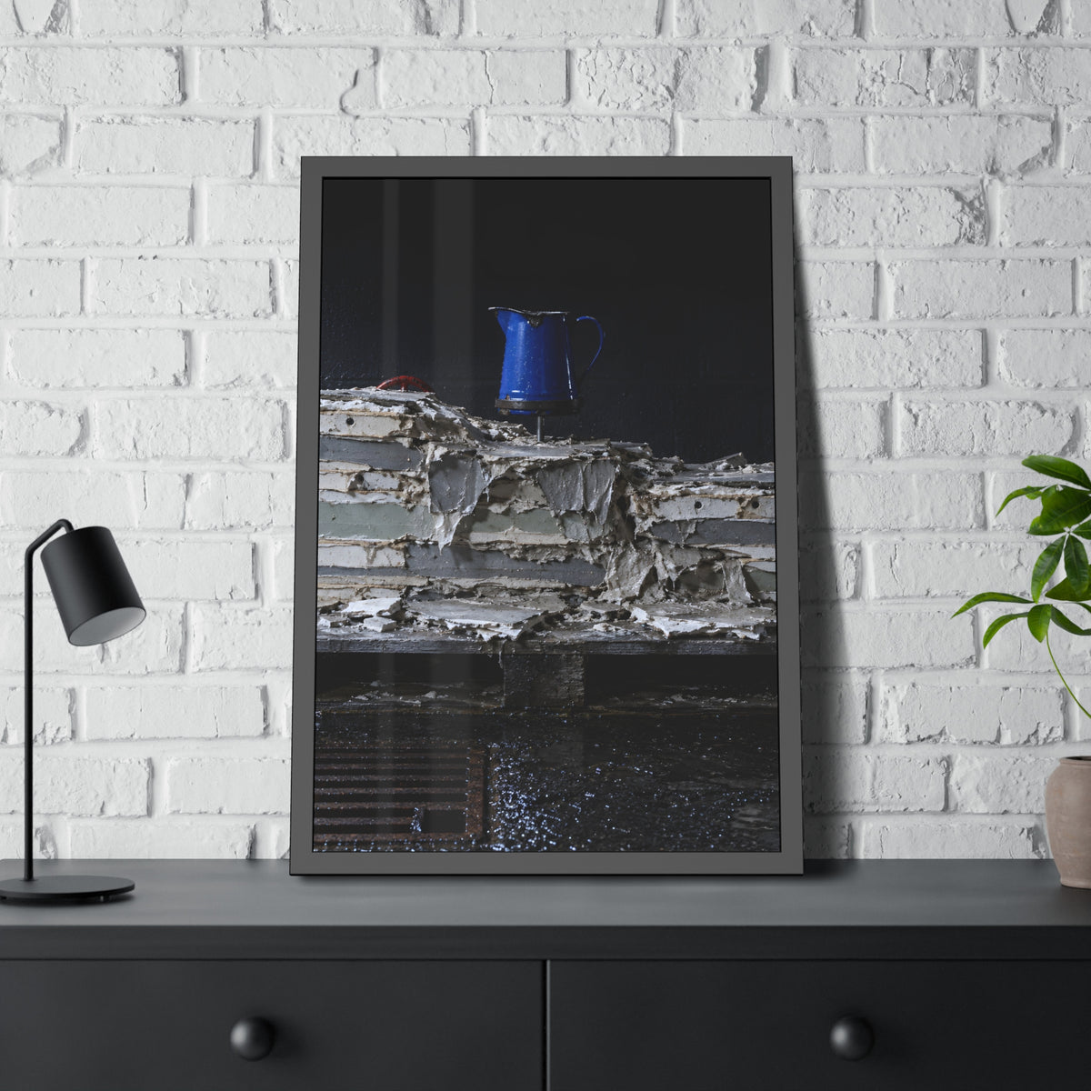 "The Red Arc": A Garabaggio Framed Print