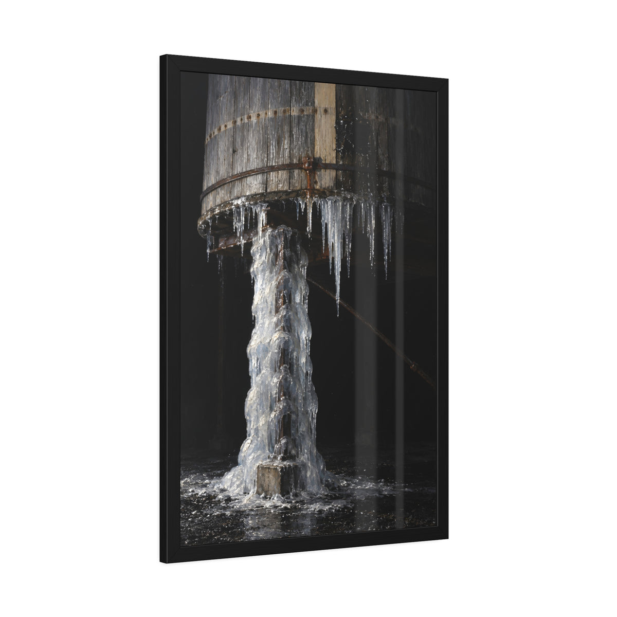 "The Near Leg Cased": A Garabaggio Framed Print
