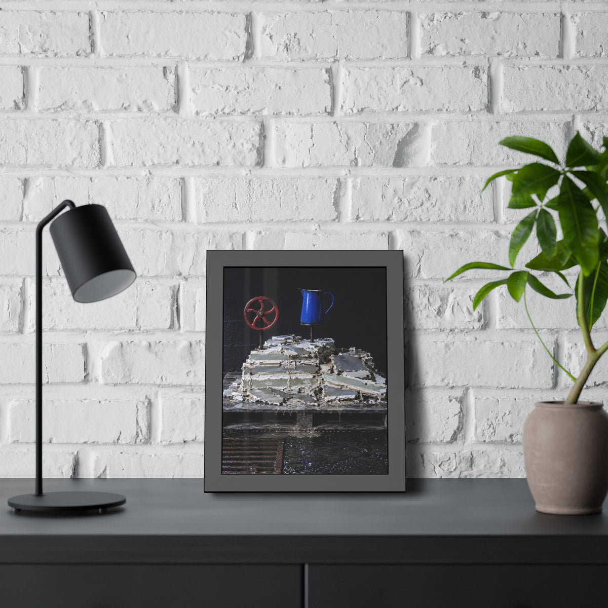 "The Wheel Stands Clear": A Garabaggio Framed Print