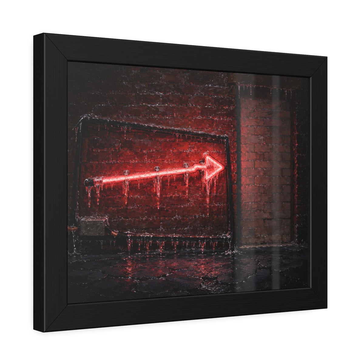 "The Glaze of Ice": A Garabaggio Framed Print