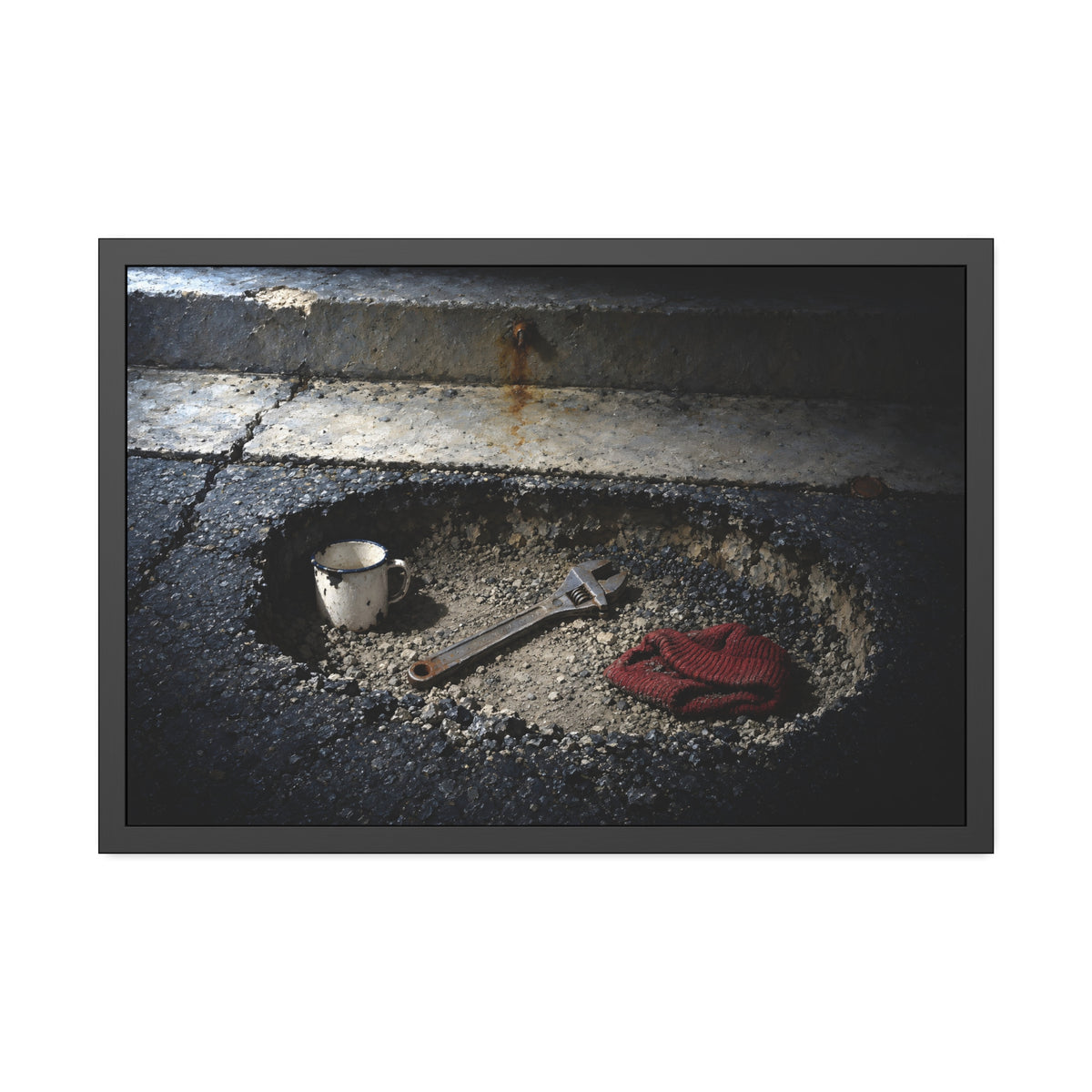 "What the Street Gave Back": A Garabaggio Framed Print