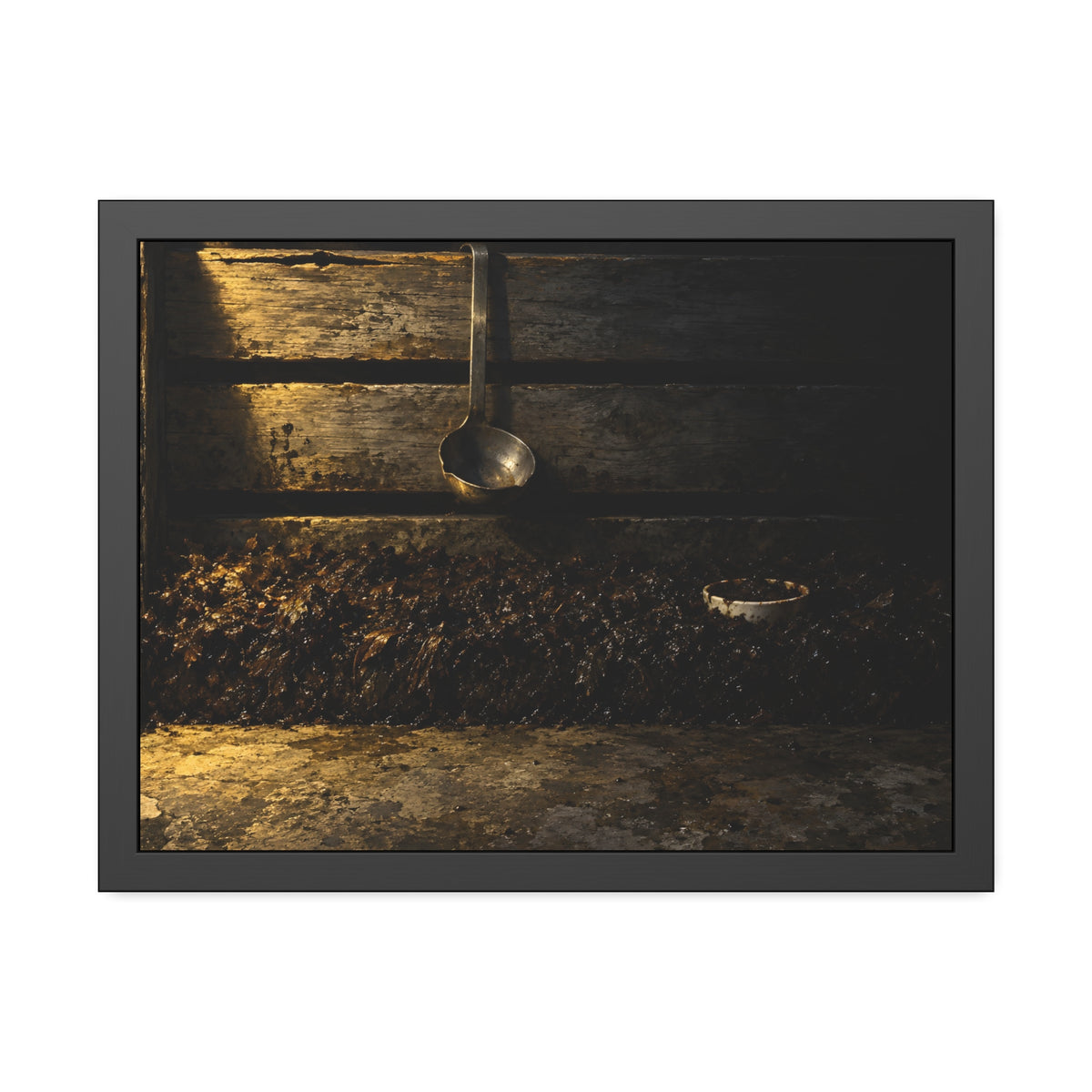"The Rim in the Black": A Garabaggio Framed Print