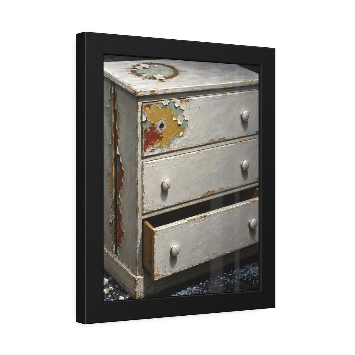 "The Side Split Opens": A Garabaggio Framed Print
