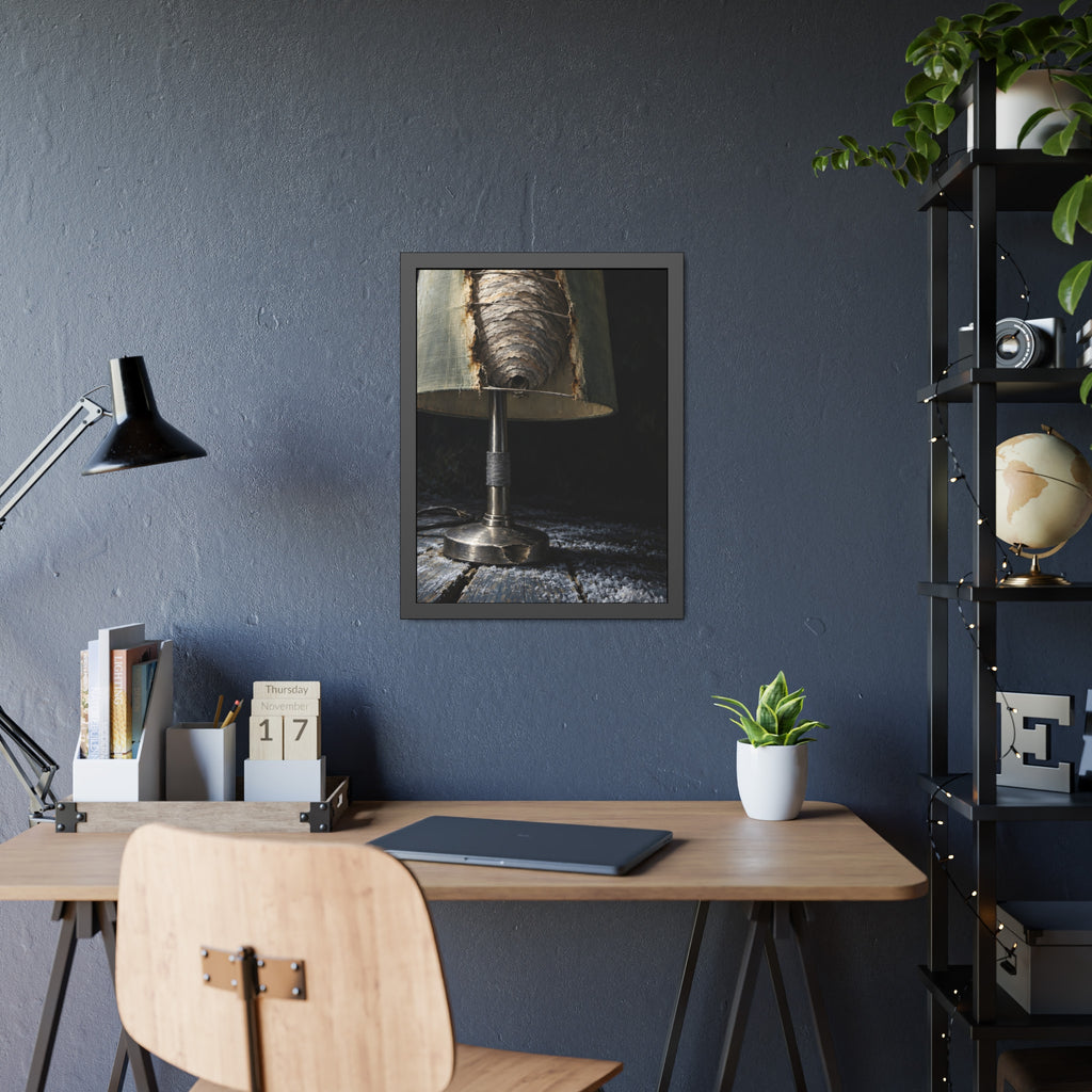 "The Paper Globe in the Shade": A Garabaggio Framed Print