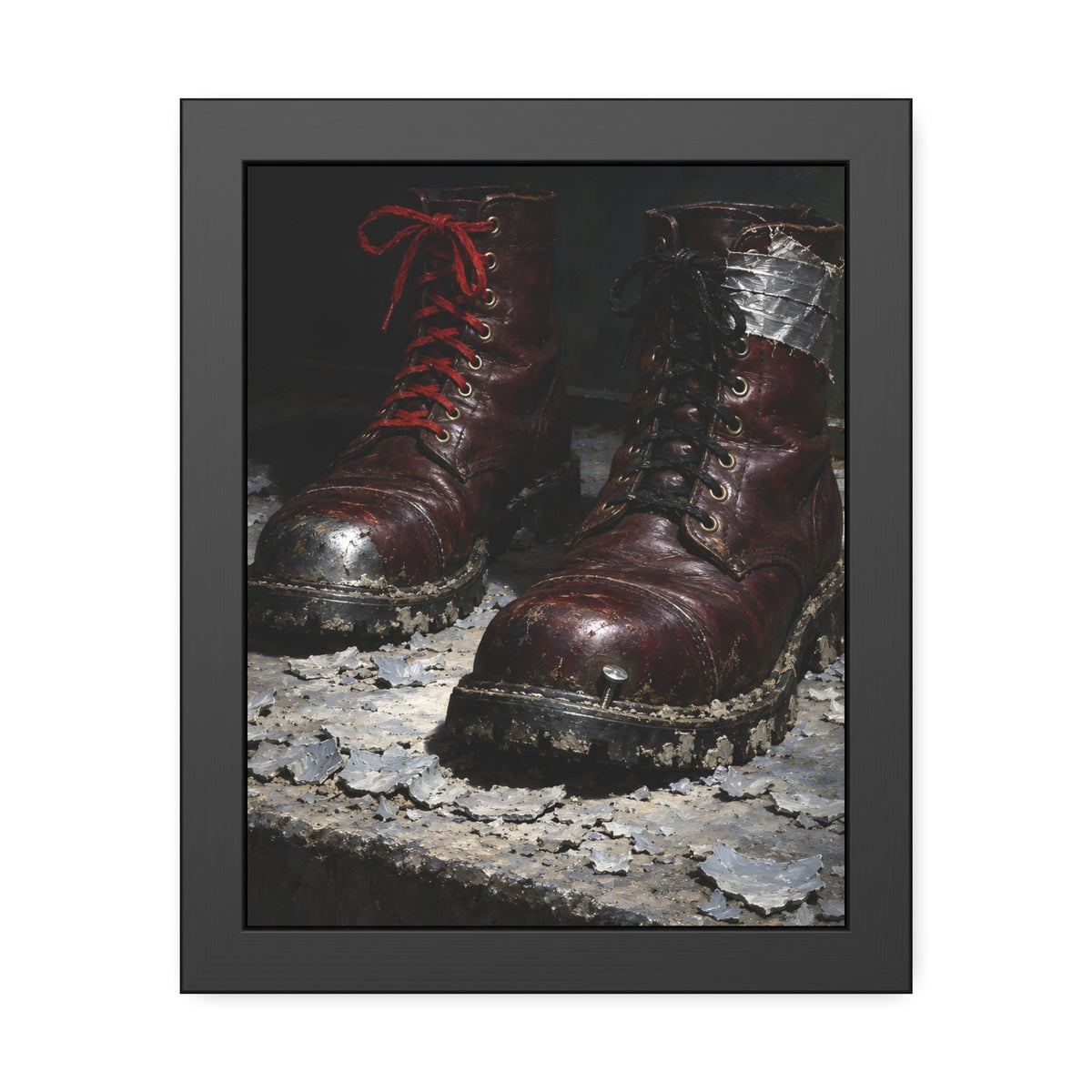 "The Litter on the Step": A Garabaggio Framed Print