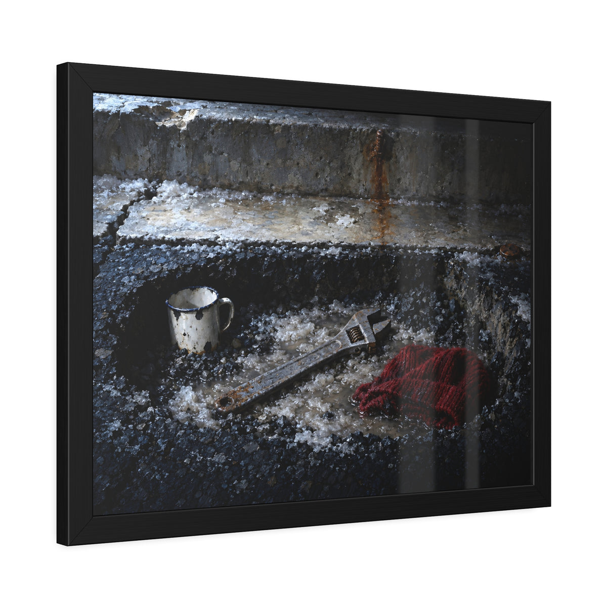 "The Wrench Laid Bare": A Garabaggio Framed Print