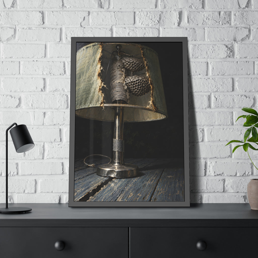"The Two Grey Plates": A Garabaggio Framed Print