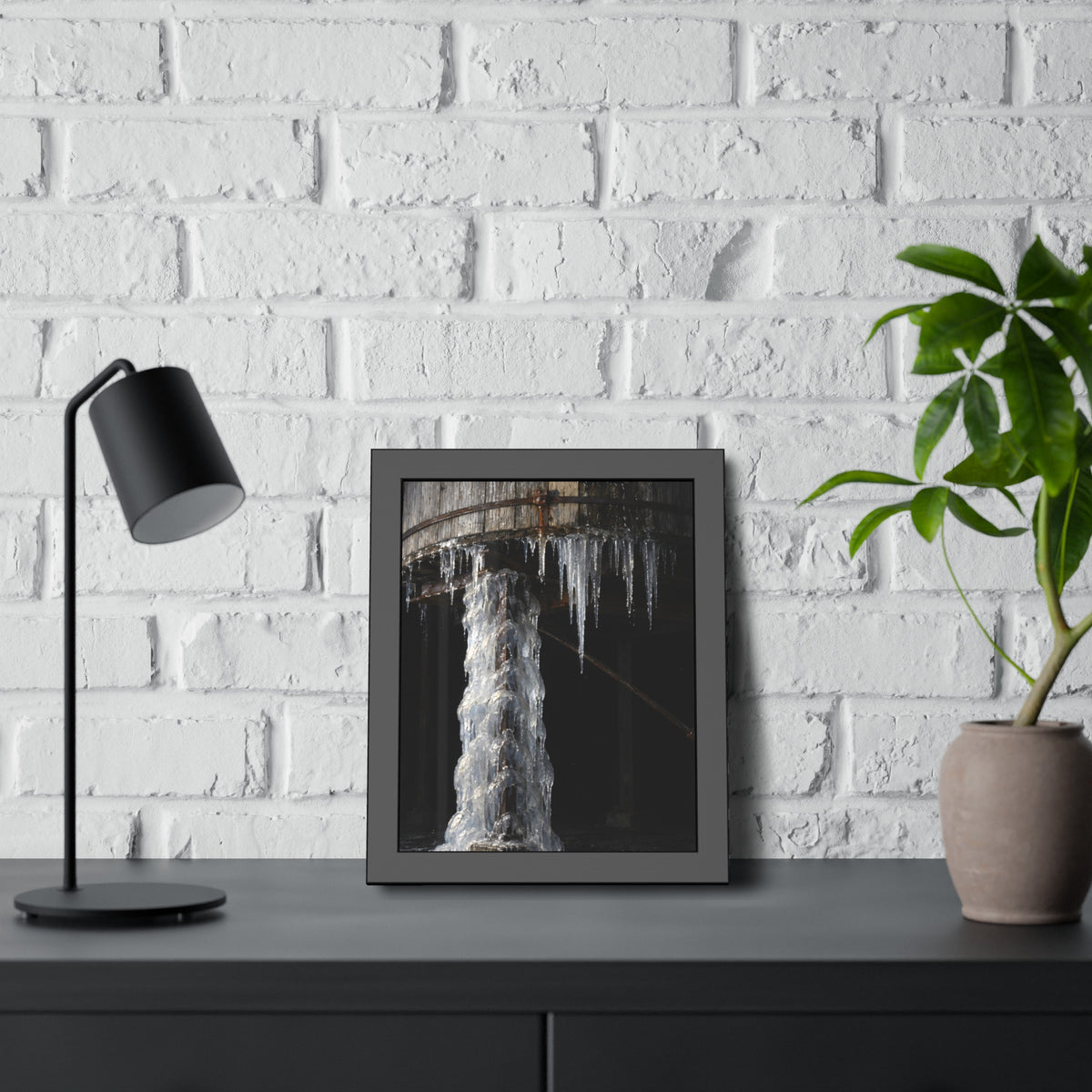 "The Near Leg Cased": A Garabaggio Framed Print