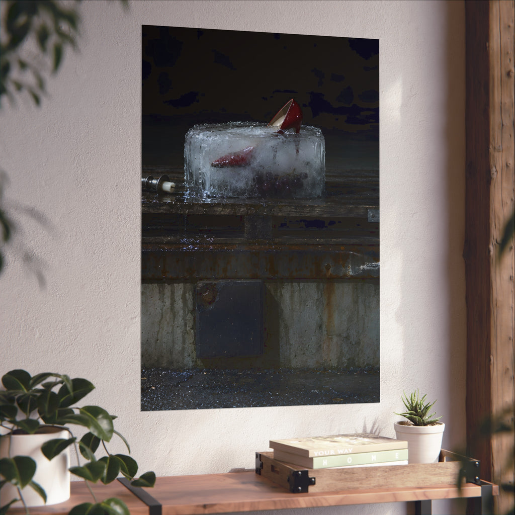 "The Red Heel Standing Out": A Garabaggio Fine Art Print