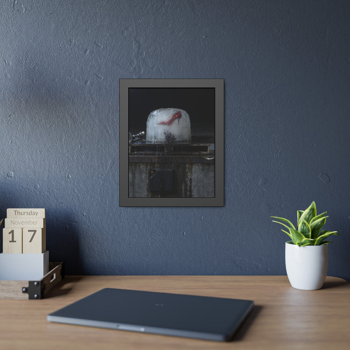 "The Candlestick Lying Down": A Garabaggio Framed Print
