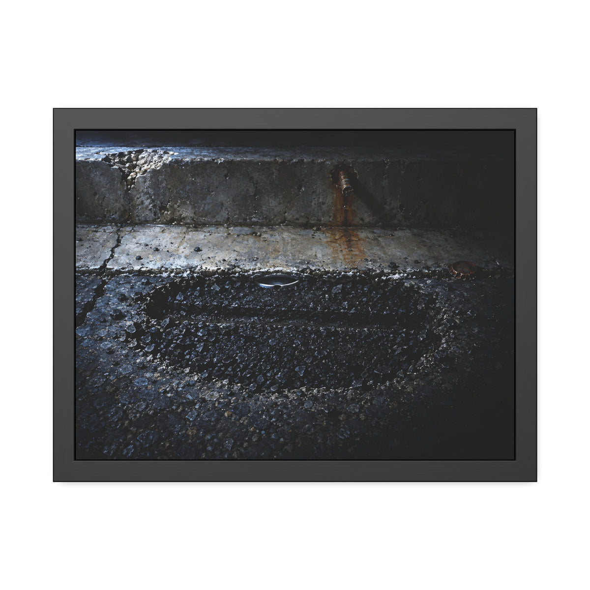 "The Rut Across the Patch": A Garabaggio Framed Print