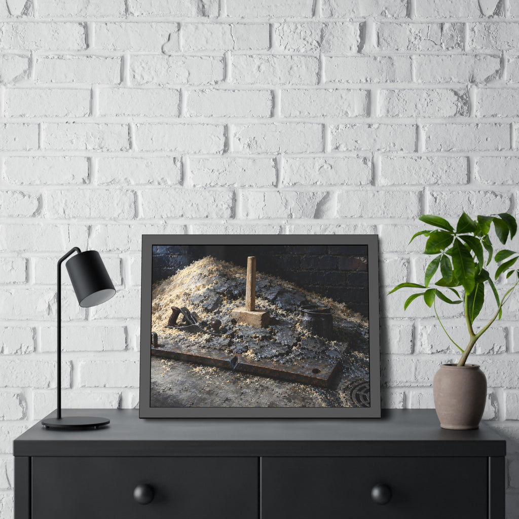 "The Crust Breaking": A Garabaggio Framed Print