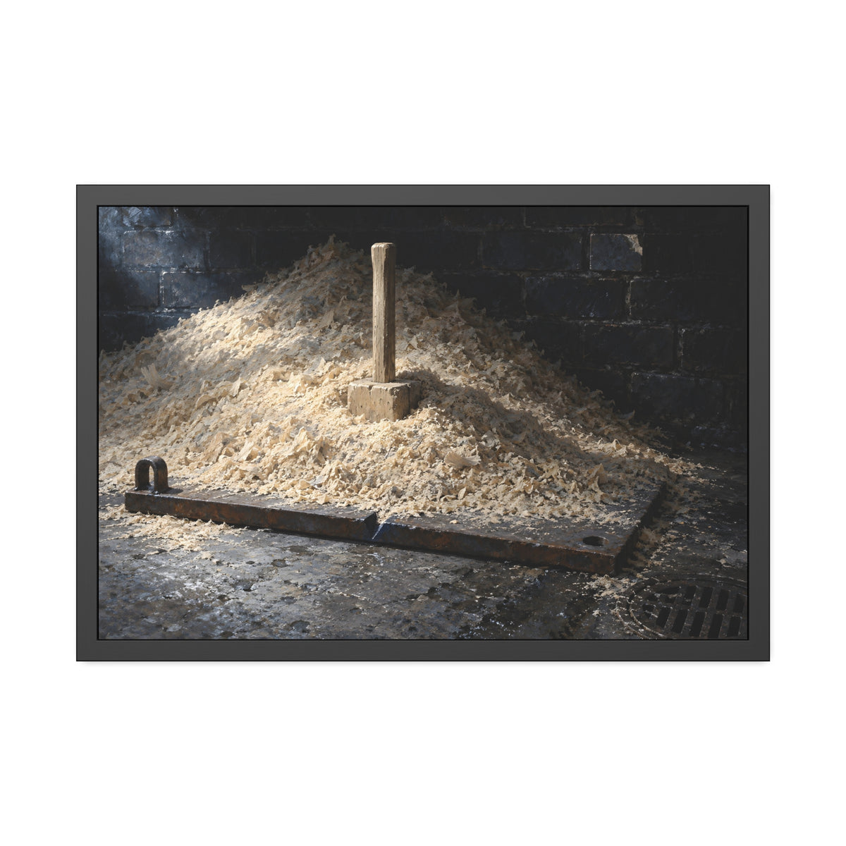 "The Handle Above the Heap": A Garabaggio Framed Print