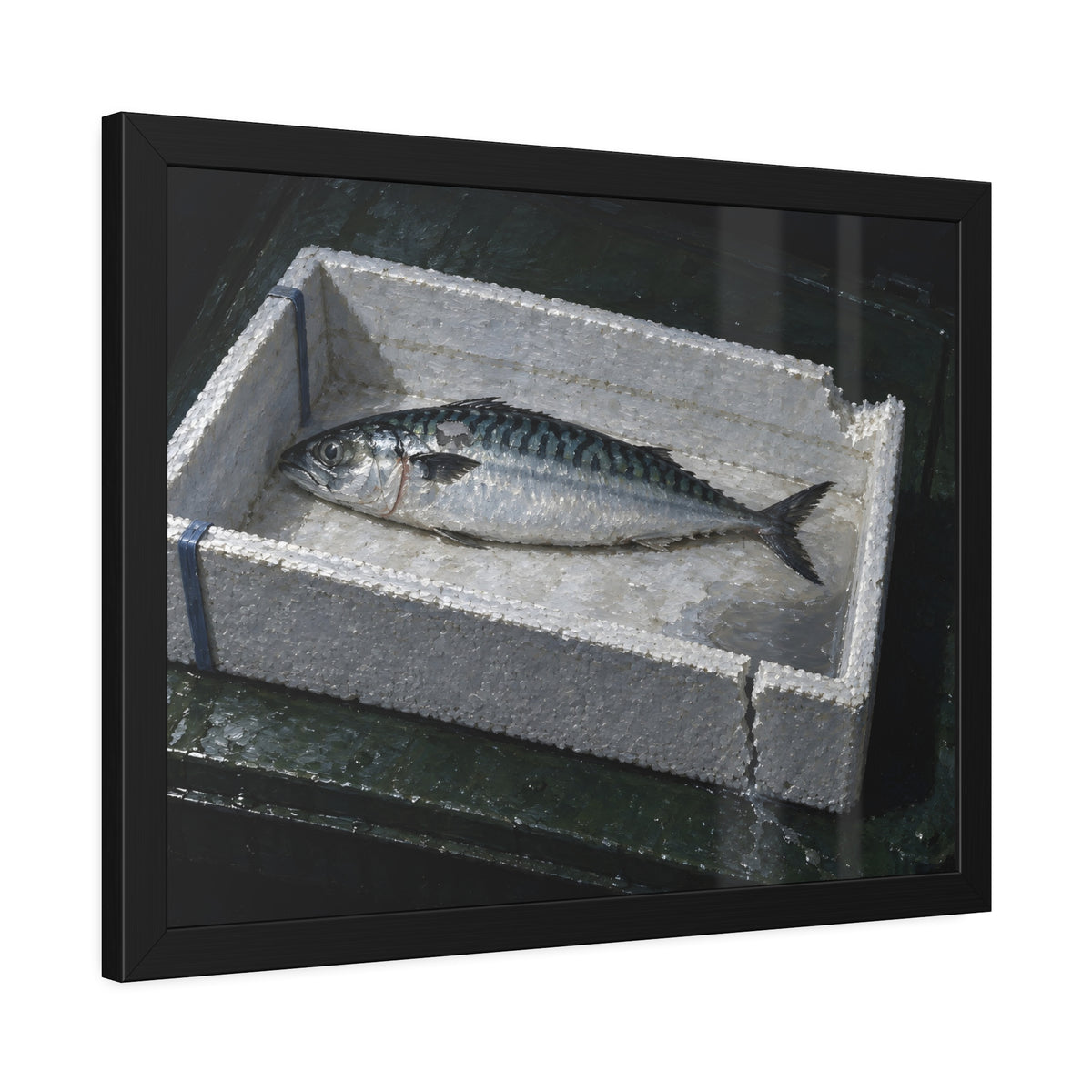 "The Film in the Low Corner": A Garabaggio Framed Print