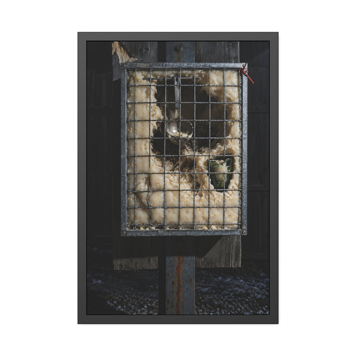 "The Green Curve": A Garabaggio Framed Print