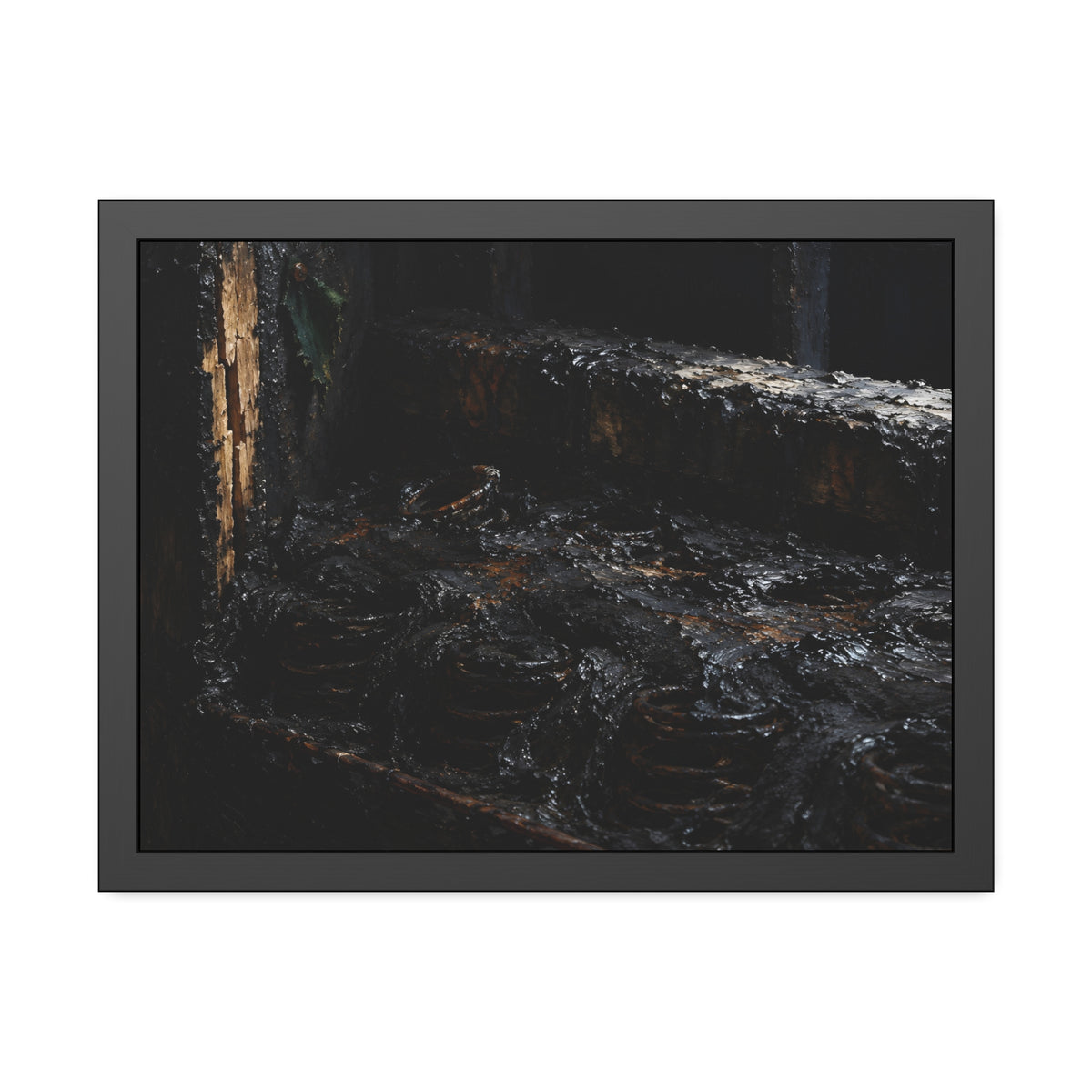 "The Black Crust": A Garabaggio Framed Print