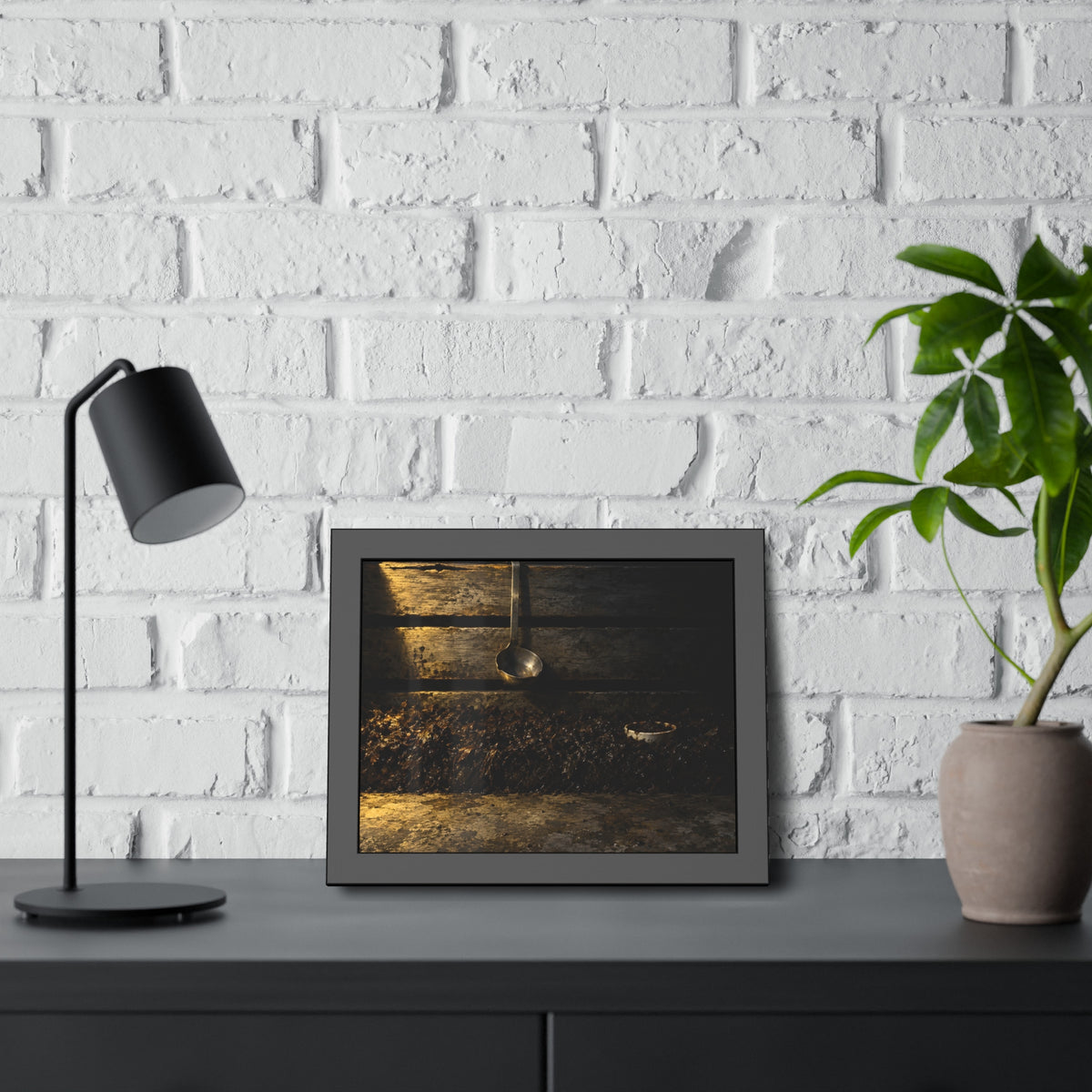 "The Rim in the Black": A Garabaggio Framed Print