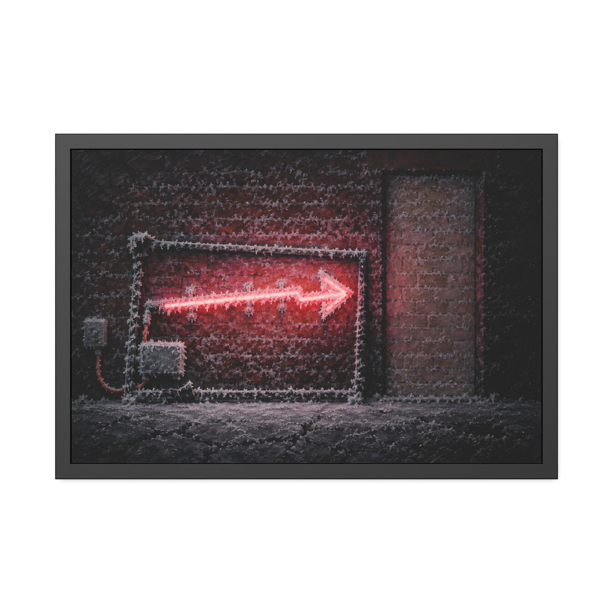 "The Hoarfrost": A Garabaggio Framed Print