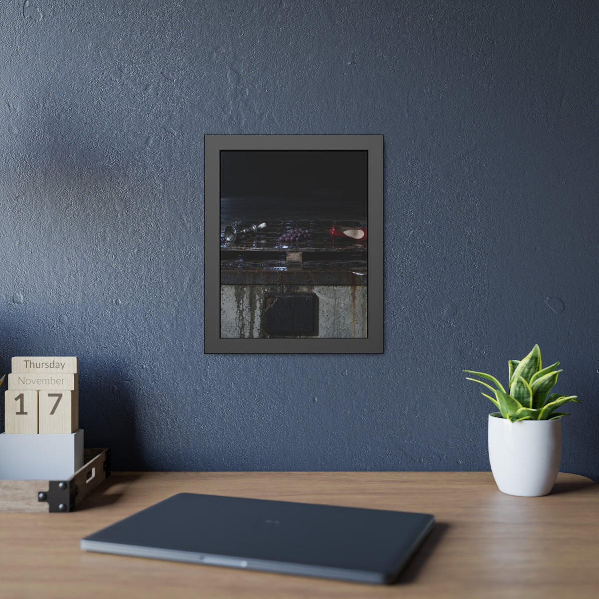 "What the Ice Let Go": A Garabaggio Framed Print