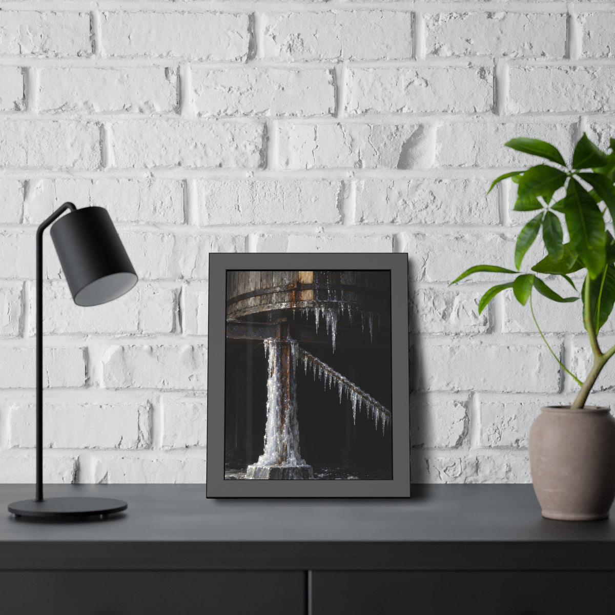 "The Comb on the Rod": A Garabaggio Framed Print