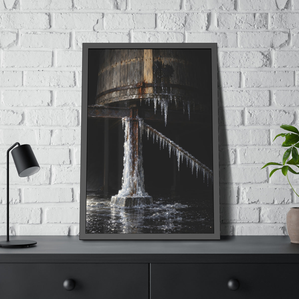 "The Comb on the Rod": A Garabaggio Framed Print