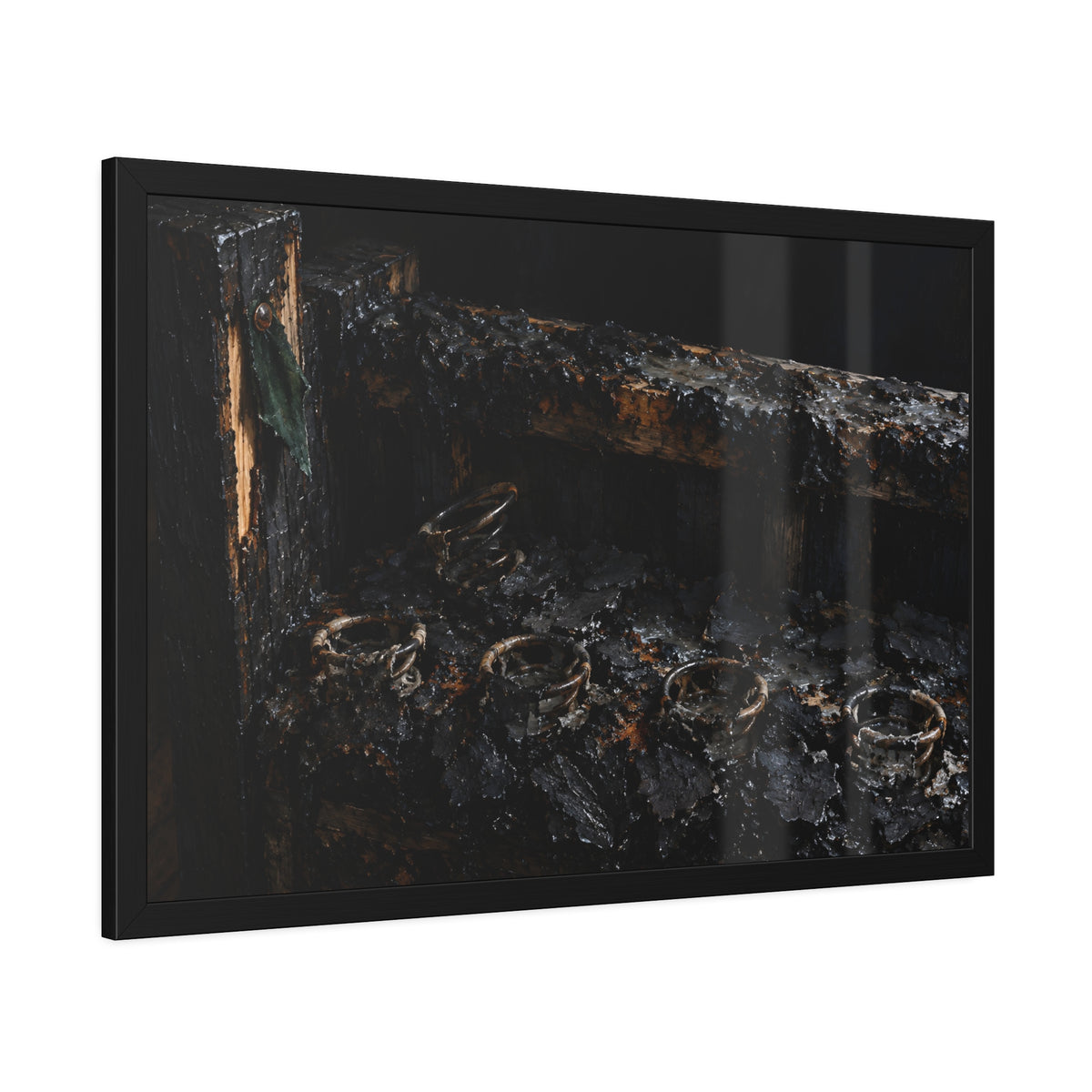 "The Crust Breaking on the Coils": A Garabaggio Framed Print