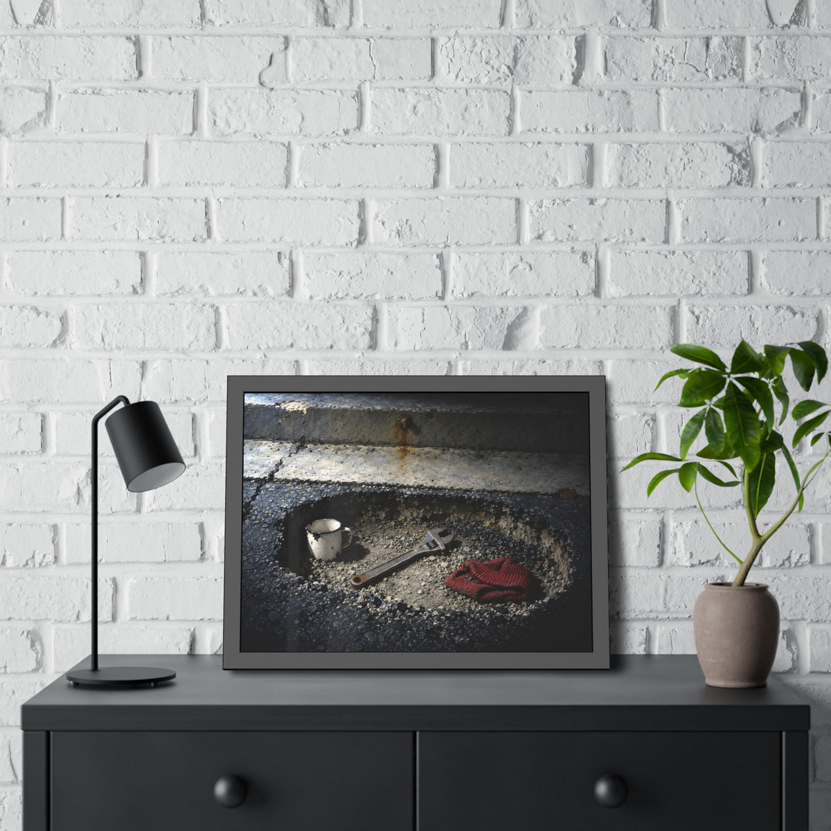 "What the Street Gave Back": A Garabaggio Framed Print