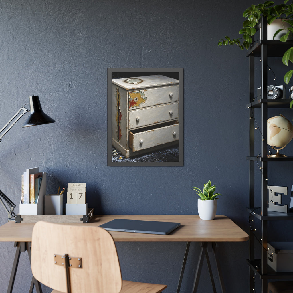 "The Side Split Opens": A Garabaggio Framed Print