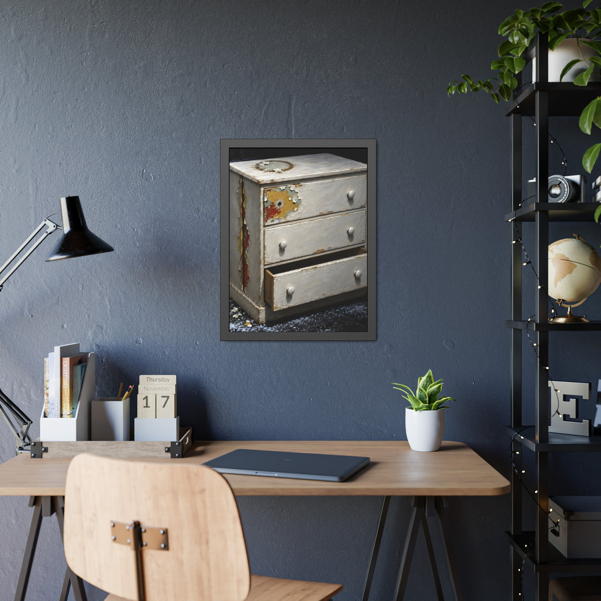 "The Side Split Opens": A Garabaggio Framed Print