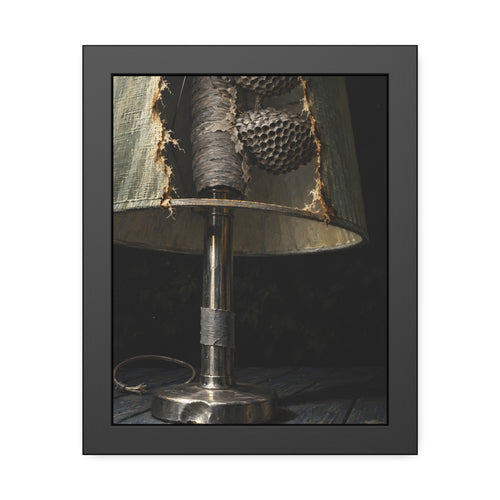 "The Two Grey Plates": A Garabaggio Framed Print