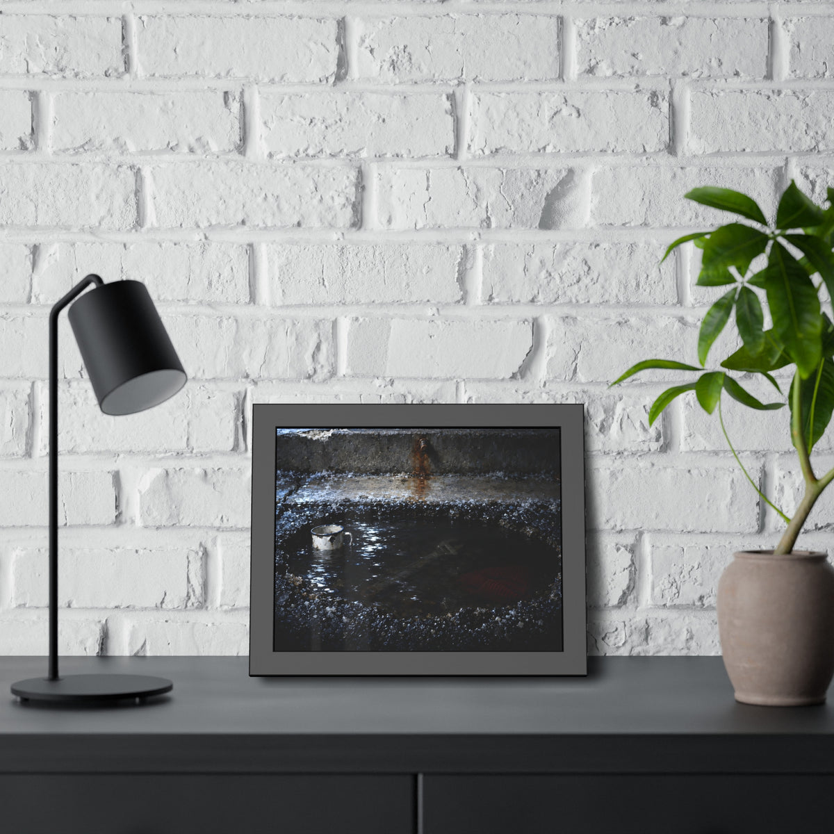"The Meltwater": A Garabaggio Framed Print