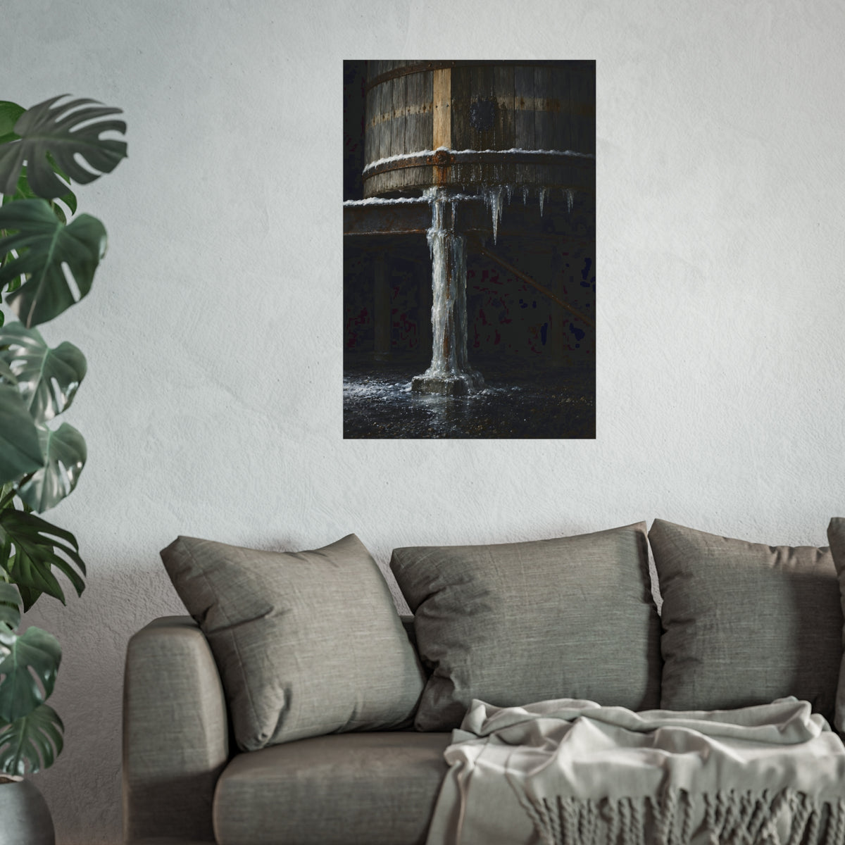 "Snow on the Hoop": A Garabaggio Fine Art Print