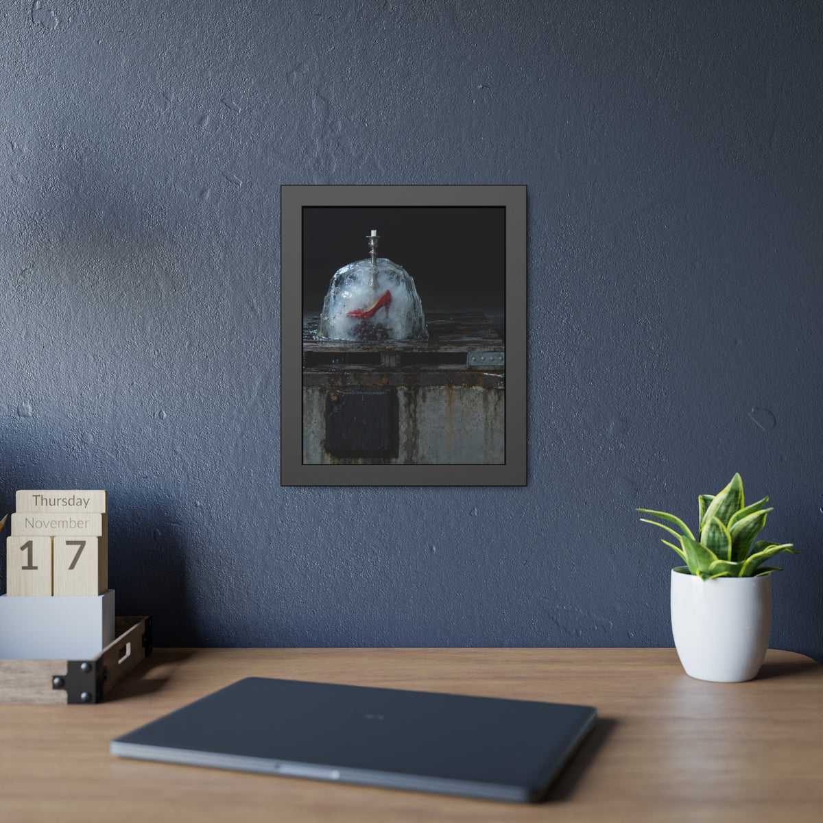 "The Candlestick Half Free": A Garabaggio Framed Print