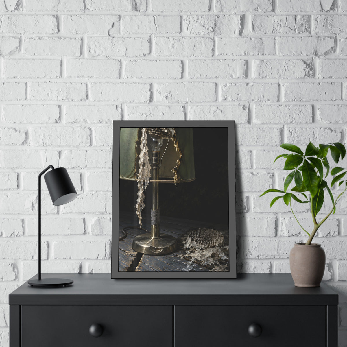 "The Rags on the Harp": A Garabaggio Framed Print