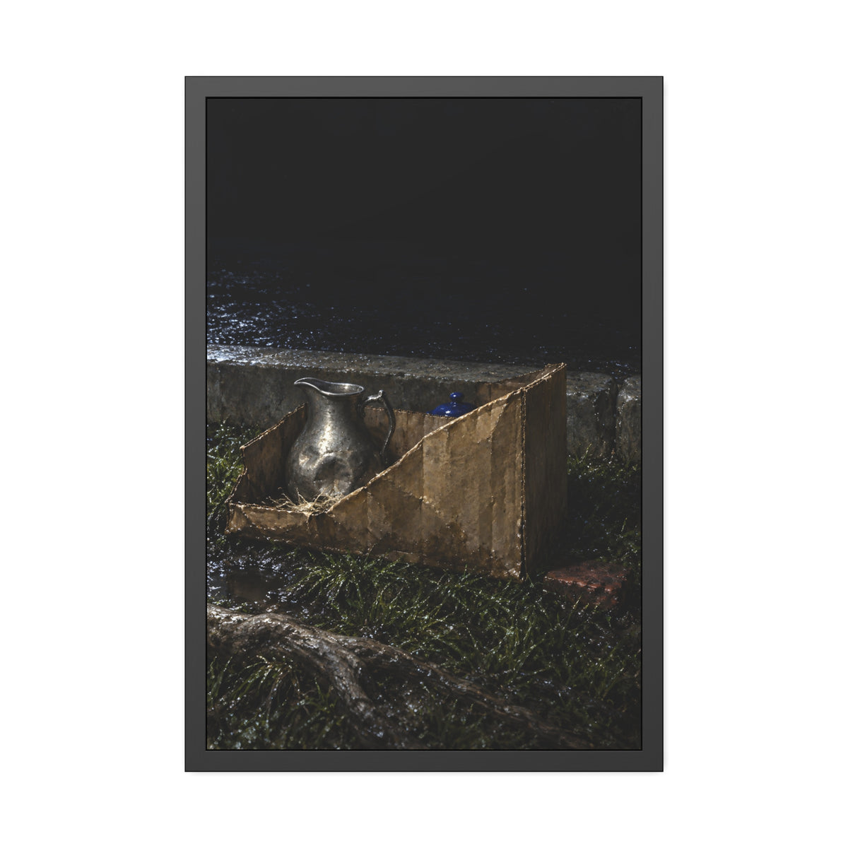"The Ewer Standing Clear": A Garabaggio Framed Print