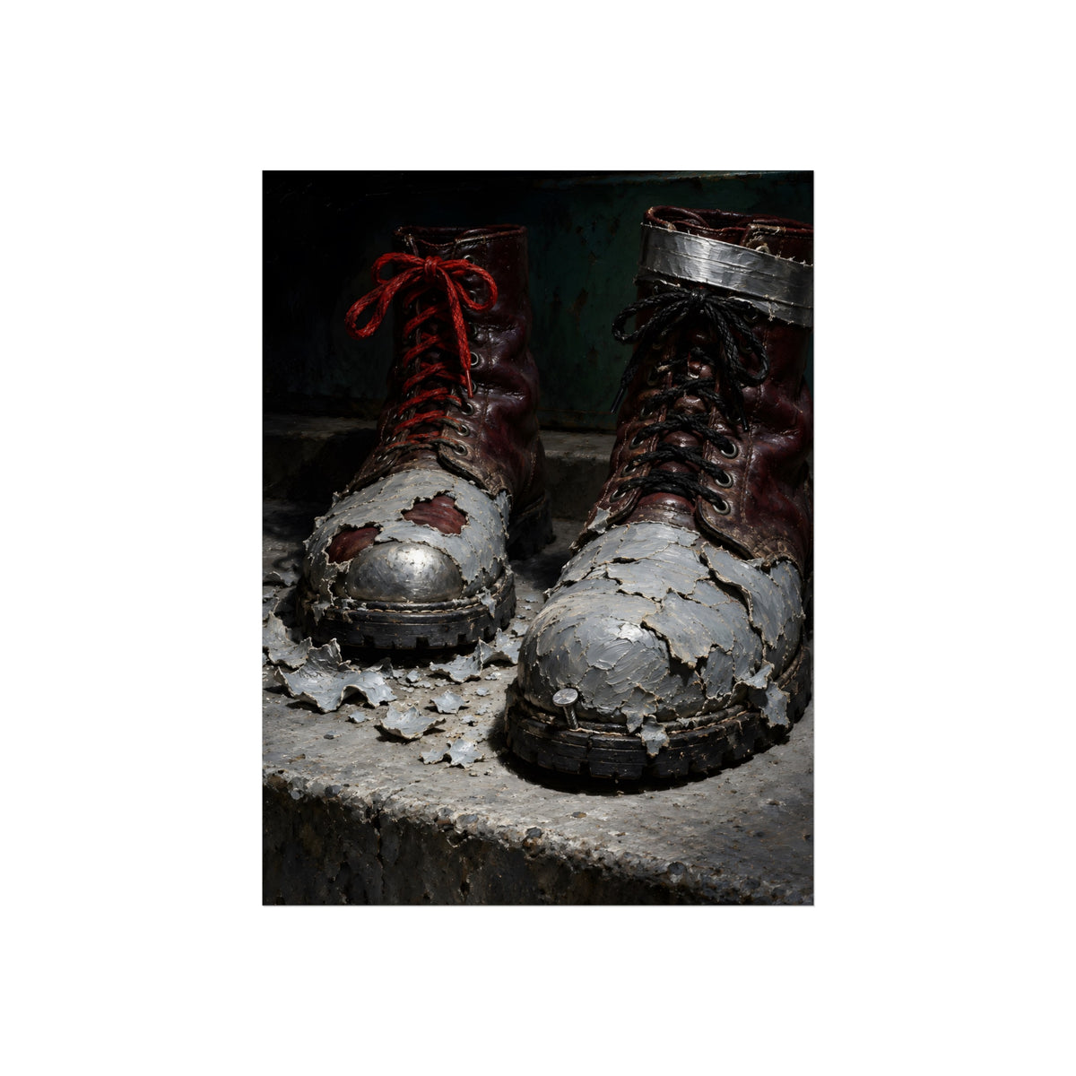 "The First Leather Showing": A Garabaggio Fine Art Print