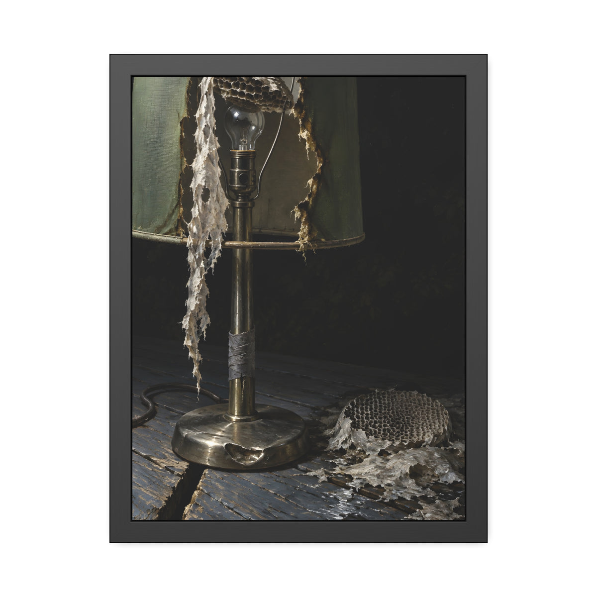 "The Rags on the Harp": A Garabaggio Framed Print