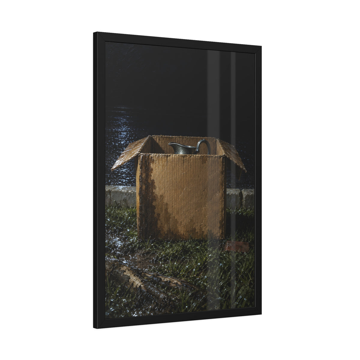 "The Lip Above the Flaps": A Garabaggio Framed Print