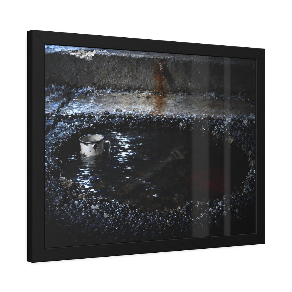 "The Meltwater": A Garabaggio Framed Print