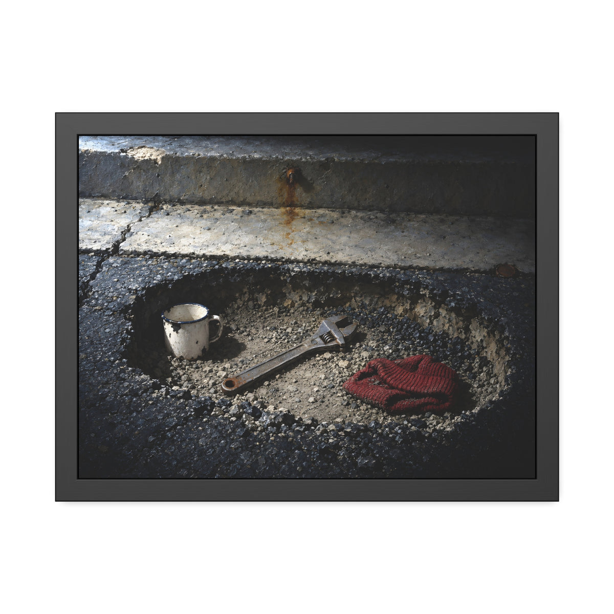 "What the Street Gave Back": A Garabaggio Framed Print