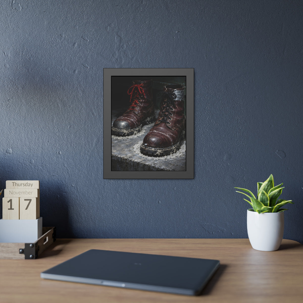 "The Two Pale Rings": A Garabaggio Framed Print