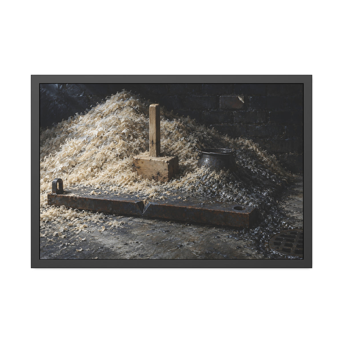 "The Pot Half Given Back": A Garabaggio Framed Print