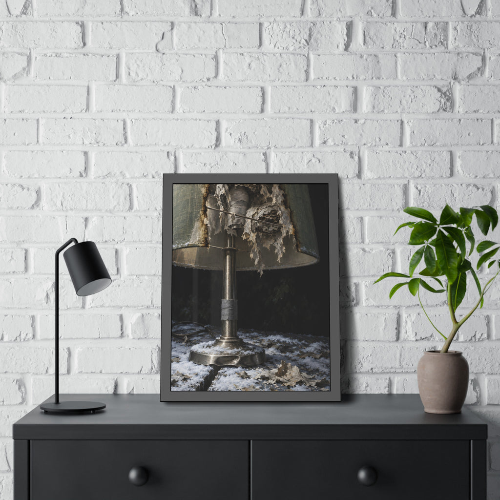 "Snow on the Shade": A Garabaggio Framed Print
