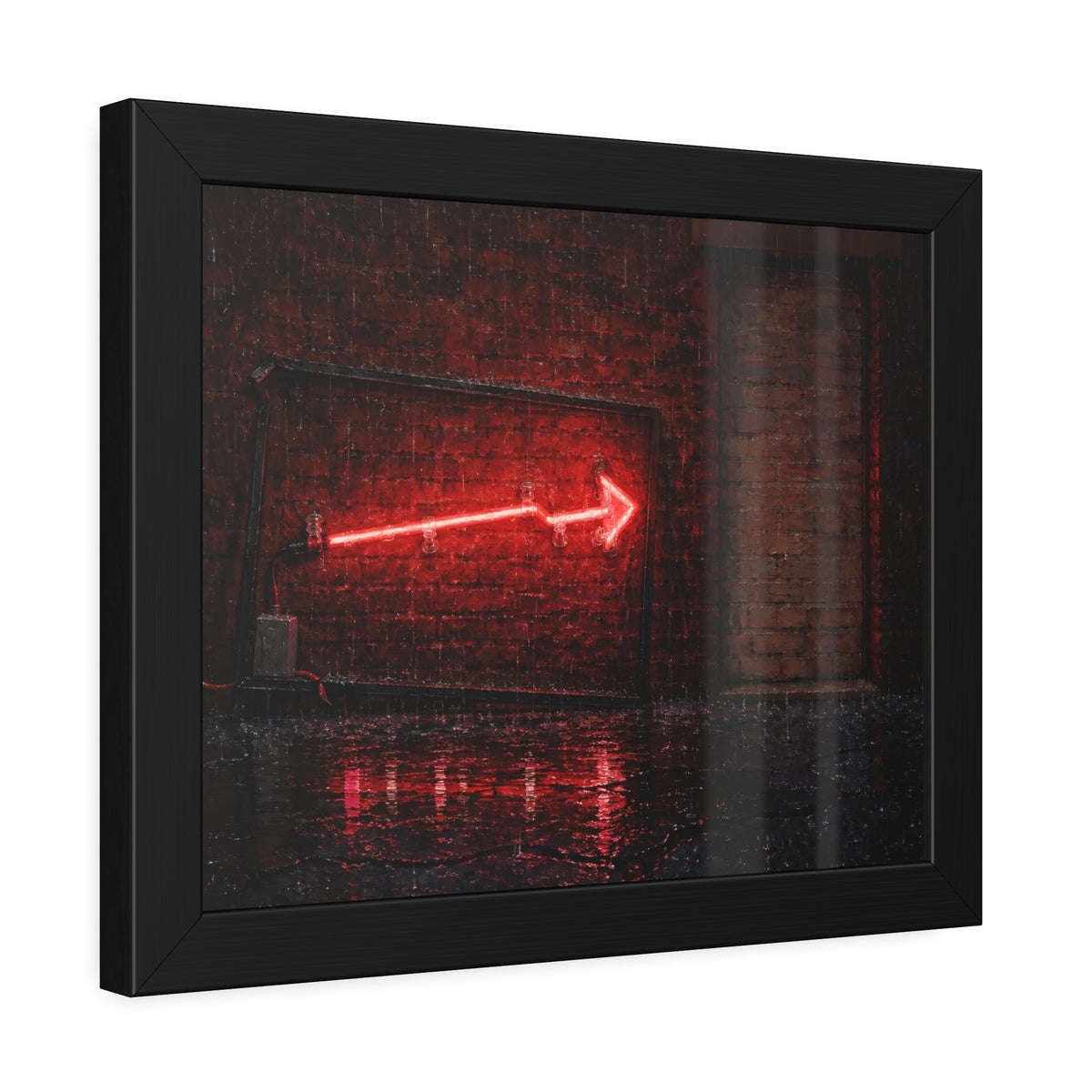 "The Downpour": A Garabaggio Framed Print