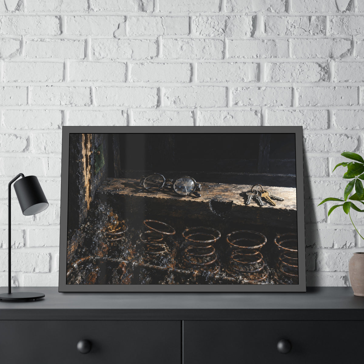 "The Glasses Clear": A Garabaggio Framed Print